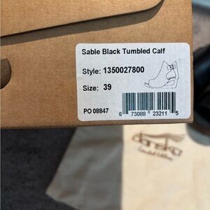 Dansko Sable Black Ankle Boots